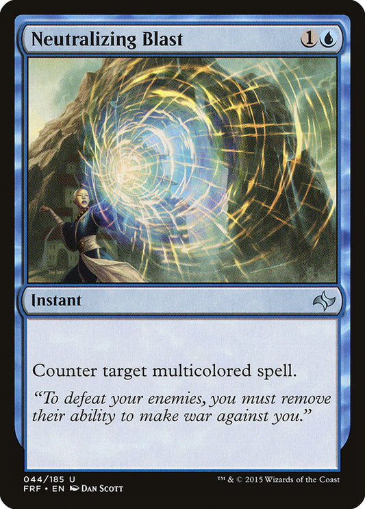 This Is An Image Of The Magic The Gathering Card Neutralizing Blast From The Set Fate Reforged - Designed By Artist Dan Murayama Scott