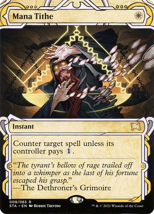 This Is An Image Of The Magic The Gathering Card Mana Tithe From The Set Time Spiral Remastered - Designed By Artist Martina Pilcerova