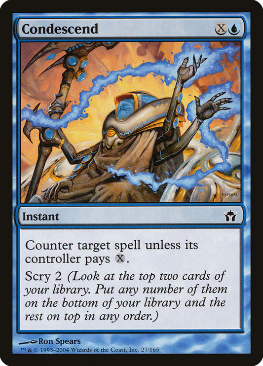 This Is An Image Of The Magic The Gathering Card Condescend From The Set Iconic Masters - Designed By Artist Kieran Yanner