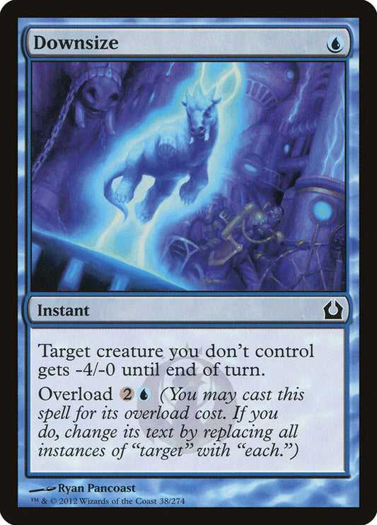 This Is An Image Of The Magic The Gathering Card Downsize From The Set Ravnica Remastered - Designed By Artist Ryan Pancoast