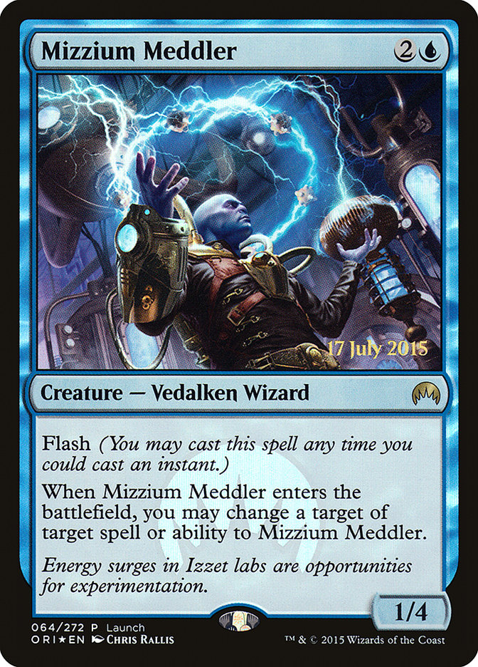 This Is An Image Of The Magic The Gathering Card Mizzium Meddler From The Set Magic Origins - Designed By Artist Johann Bodin