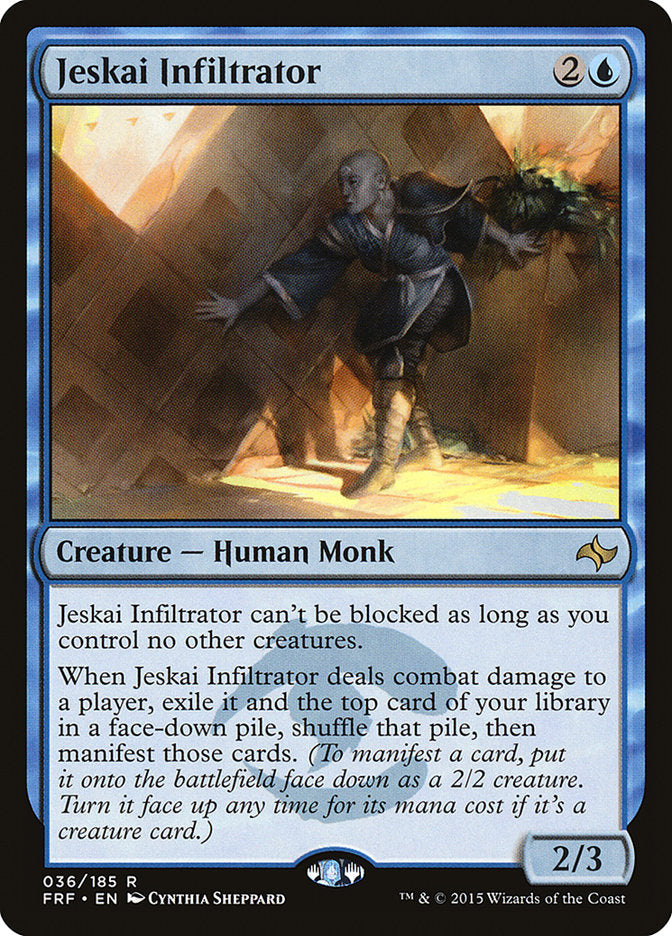 This Is An Image Of The Magic The Gathering Card Jeskai Infiltrator From The Set Commander 2018 - Designed By Artist Cynthia Sheppard