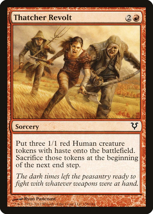 This Is An Image Of The Magic The Gathering Card Thatcher Revolt From The Set Avacyn Restored - Designed By Artist Ryan Pancoast