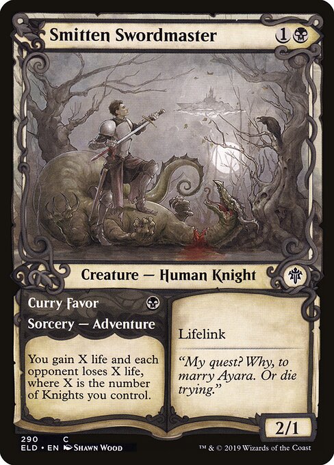 Smitten Swordmaster // Curry Favor - FOIL