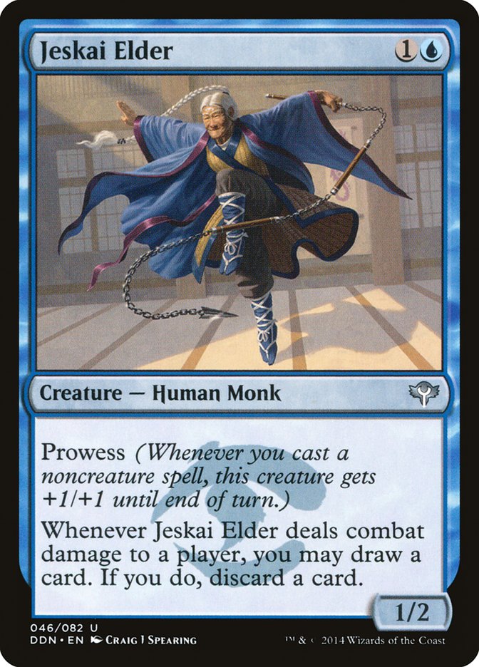 This Is An Image Of The Magic The Gathering Card Jeskai Elder From The Set Double Masters 2022 - Designed By Artist Craig J Spearing
