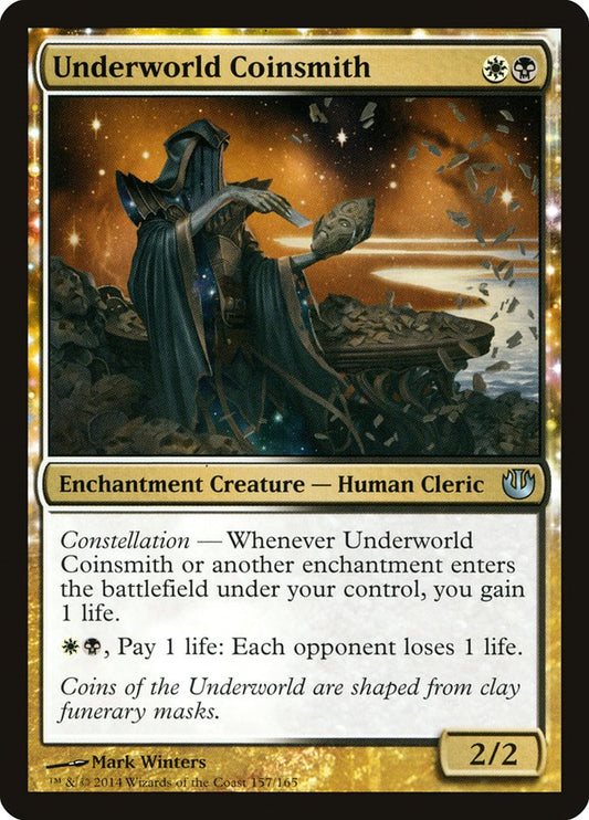 This Is An Image Of The Magic The Gathering Card Underworld Coinsmith From The Set Commander 2015 - Designed By Artist Mark Winters