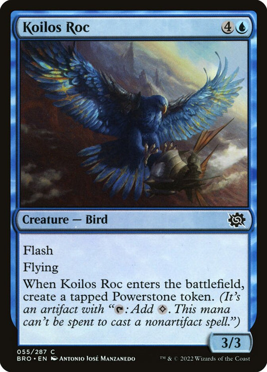 This Is An Image Of The Magic The Gathering Card Koilos Roc From The Set The Brothers' War - Designed By Artist Antonio José Manzanedo