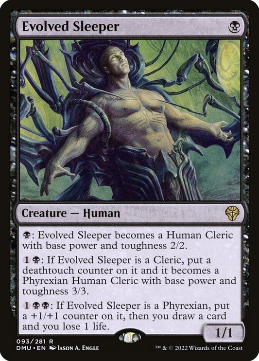This Is An Image Of The Magic The Gathering Card Evolved Sleeper From The Set Dominaria United - Designed By Artist Jason A. Engle