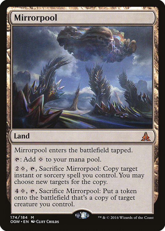 This Is An Image Of The Magic The Gathering Card Mirrorpool From The Set Commander Masters - Designed By Artist Cliff Childs