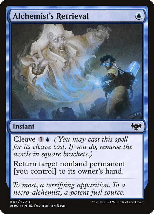This Is An Image Of The Magic The Gathering Card Alchemist's Retrieval From The Set Innistrad: Crimson Vow - Designed By Artist David Auden Nash