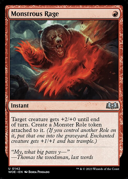 Monstrous Rage - FOIL