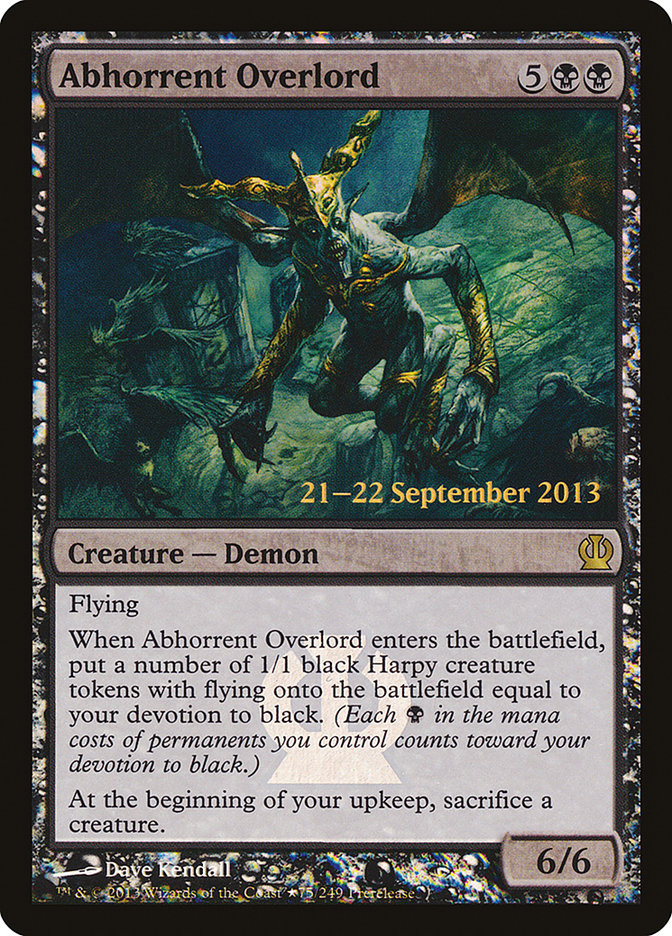 This Is An Image Of The Magic The Gathering Card Abhorrent Overlord From The Set Theros - Designed By Artist Slawomir Maniak