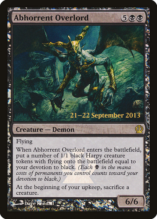 This Is An Image Of The Magic The Gathering Card Abhorrent Overlord From The Set Theros - Designed By Artist Slawomir Maniak