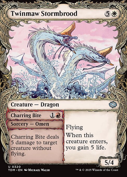Twinmaw Stormbrood // Charring Bite - FOIL