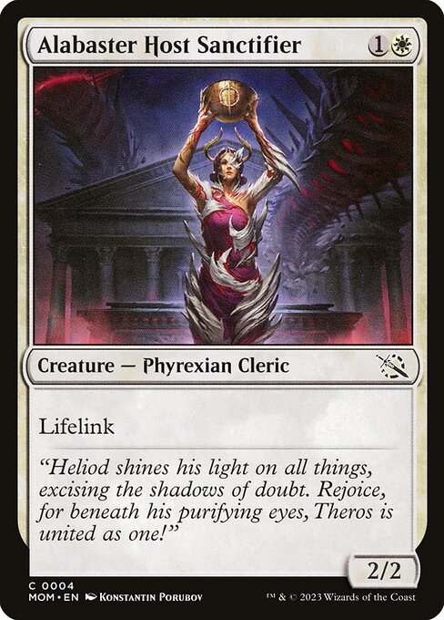 Alabaster Host Sanctifier - FOIL
