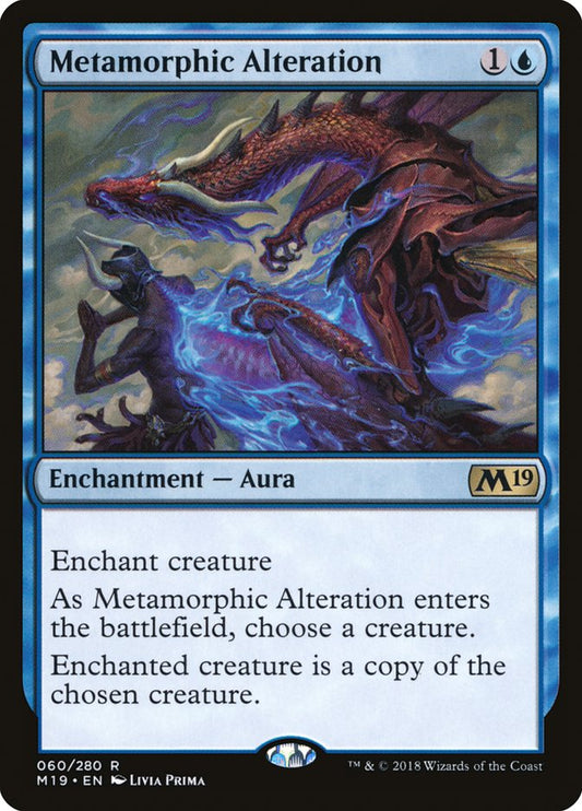 This Is An Image Of The Magic The Gathering Card Metamorphic Alteration From The Set Core Set 2019 - Designed By Artist Livia Prima