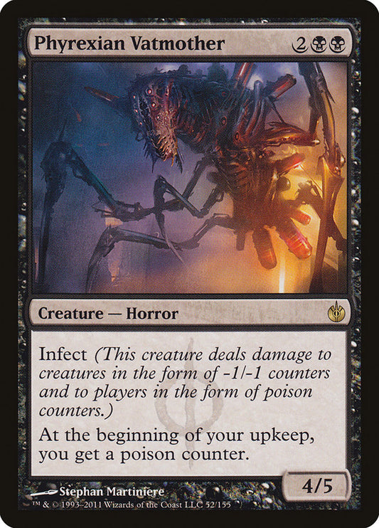 This Is An Image Of The Magic The Gathering Card Phyrexian Vatmother From The Set Mirrodin Besieged - Designed By Artist Stephan Martiniere