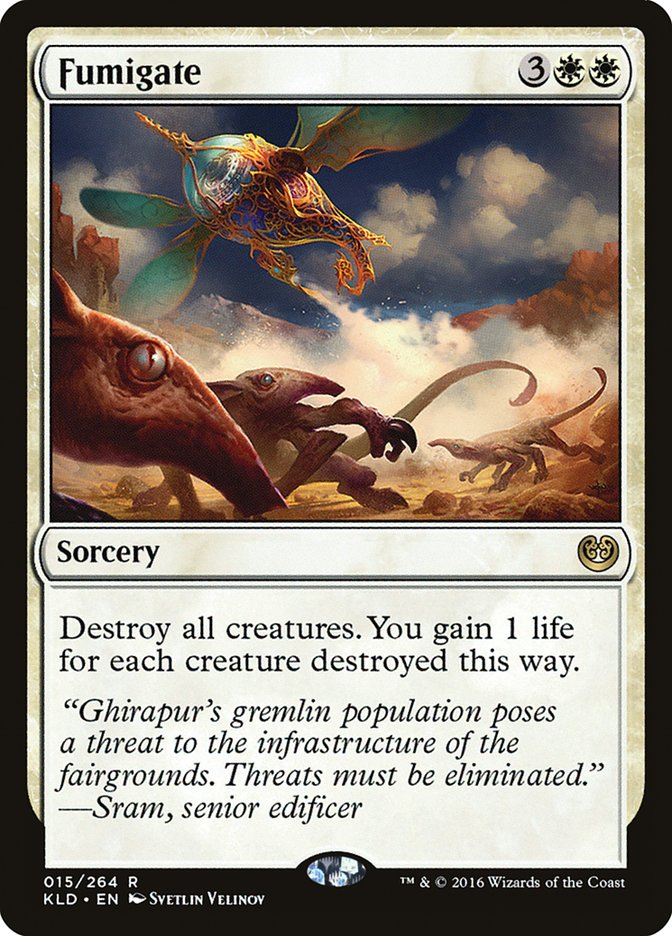 This Is An Image Of The Magic The Gathering Card Fumigate From The Set Foundations - Designed By Artist Svetlin Velinov