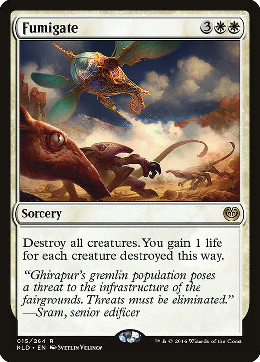 This Is An Image Of The Magic The Gathering Card Fumigate From The Set Foundations - Designed By Artist Svetlin Velinov