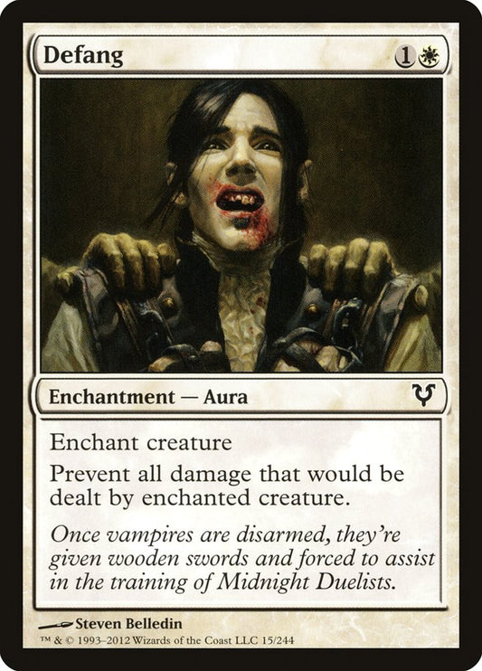 This Is An Image Of The Magic The Gathering Card Defang From The Set Avacyn Restored - Designed By Artist Steven Belledin