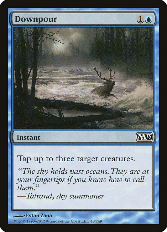 This Is An Image Of The Magic The Gathering Card Downpour From The Set Magic 2013 - Designed By Artist Eytan Zana