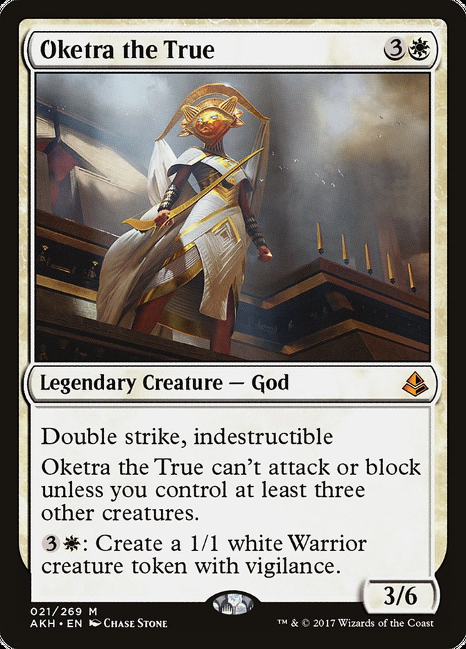 This Is An Image Of The Magic The Gathering Card Oketra the True From The Set Amonkhet - Designed By Artist Chase Stone