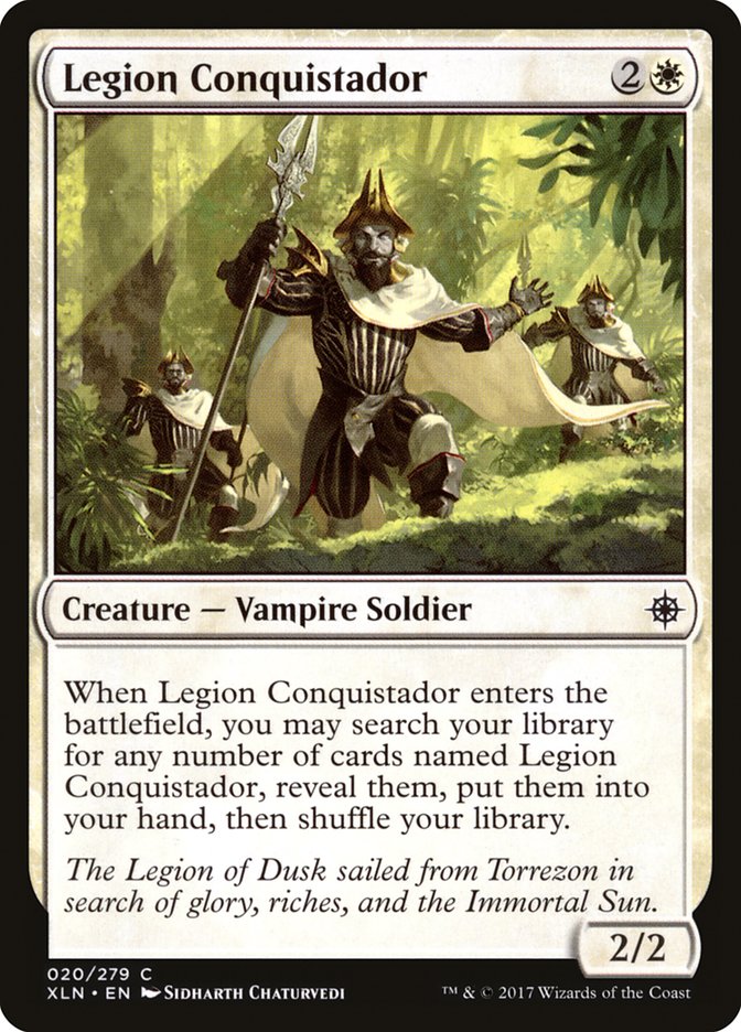 This Is An Image Of The Magic The Gathering Card Legion Conquistador From The Set Rivals of Ixalan - Designed By Artist Sidharth Chaturvedi
