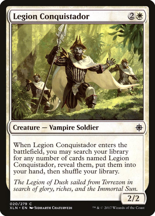 This Is An Image Of The Magic The Gathering Card Legion Conquistador From The Set Rivals of Ixalan - Designed By Artist Sidharth Chaturvedi