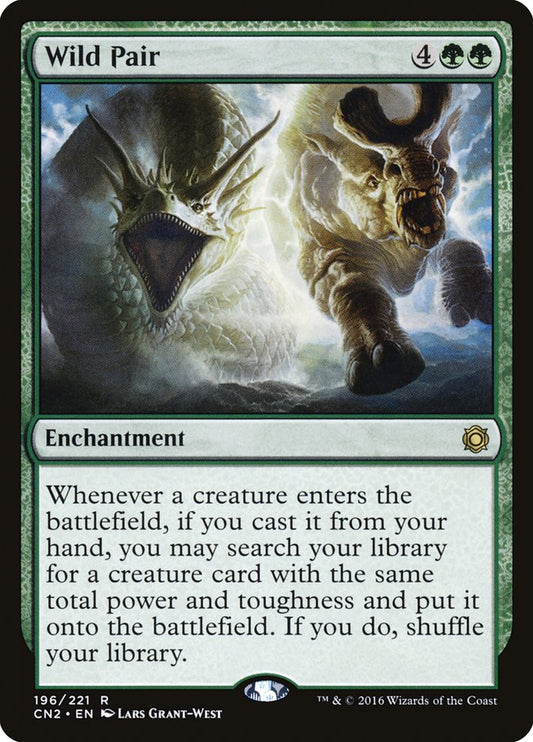 This Is An Image Of The Magic The Gathering Card Wild Pair From The Set Conspiracy: Take the Crown - Designed By Artist Lars Grant-West