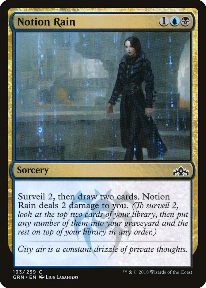 This Is An Image Of The Magic The Gathering Card Notion Rain From The Set Murders at Karlov Manor Commander - Designed By Artist Lius Lasahido