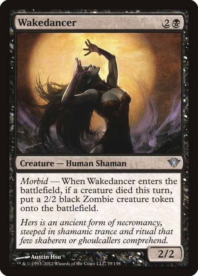 This Is An Image Of The Magic The Gathering Card Wakedancer From The Set Eternal Masters - Designed By Artist Austin Hsu