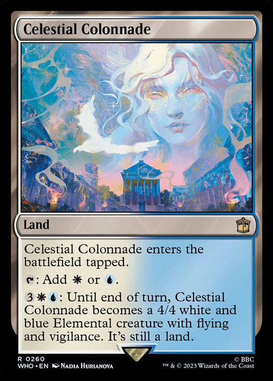 This Is An Image Of The Magic The Gathering Card Celestial Colonnade From The Set Ultimate Masters - Designed By Artist Eric Deschamps