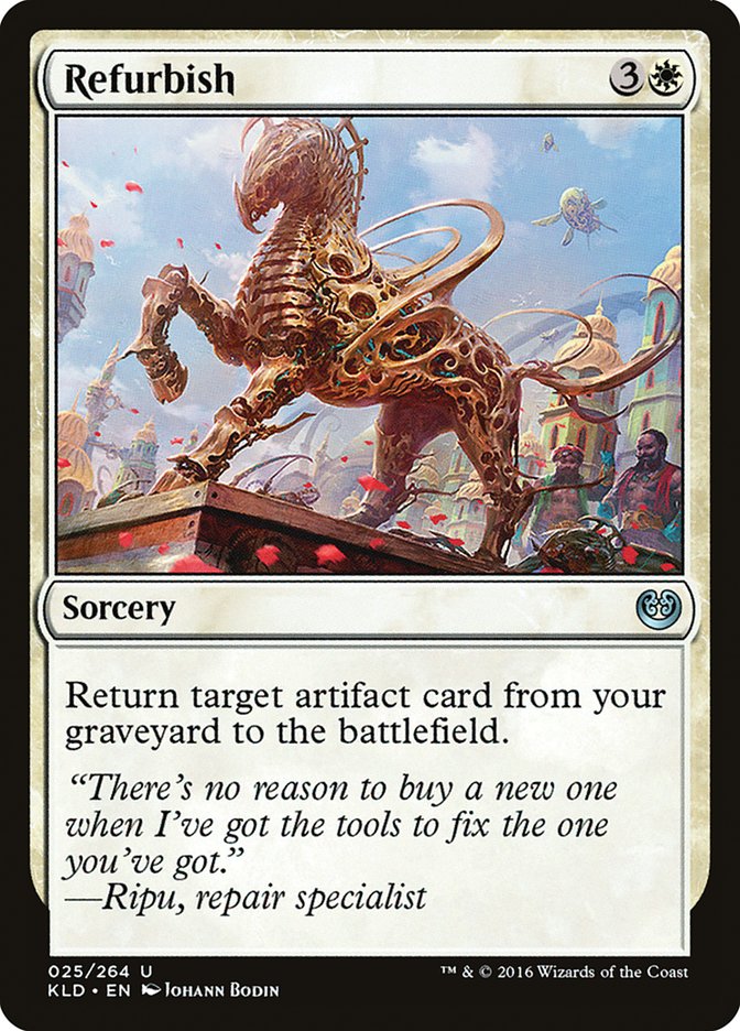 This Is An Image Of The Magic The Gathering Card Refurbish From The Set Kaladesh - Designed By Artist Johann Bodin