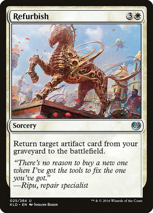 This Is An Image Of The Magic The Gathering Card Refurbish From The Set Kaladesh - Designed By Artist Johann Bodin