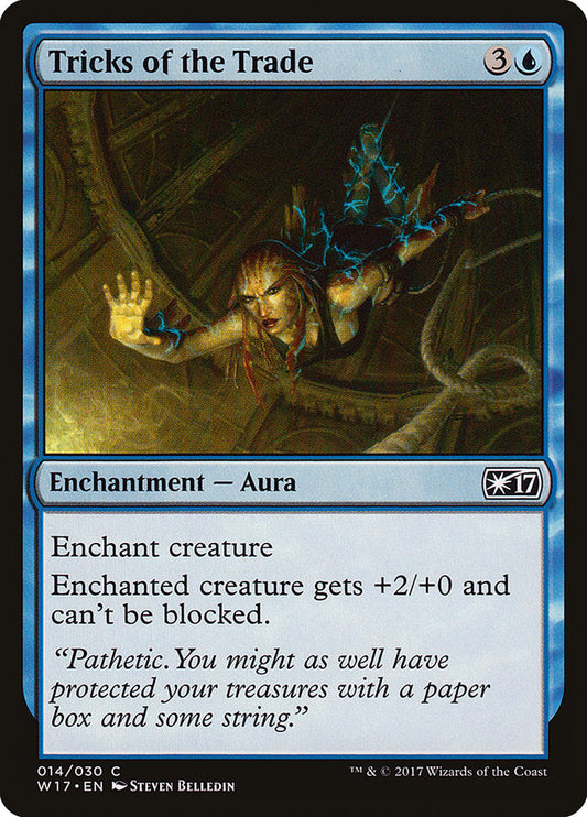 This Is An Image Of The Magic The Gathering Card Tricks of the Trade From The Set Welcome Deck 2017 - Designed By Artist Steven Belledin