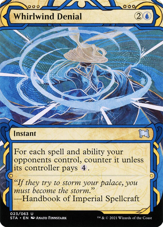 This Is An Image Of The Magic The Gathering Card Whirlwind Denial From The Set Theros Beyond Death - Designed By Artist Lie Setiawan