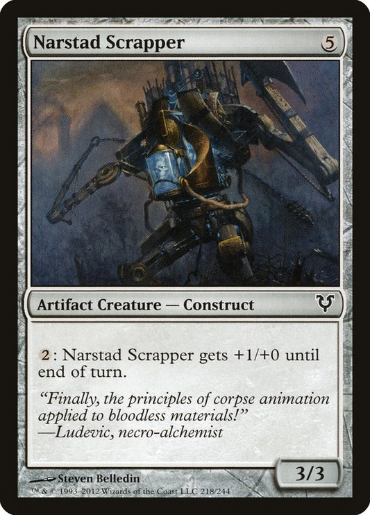 This Is An Image Of The Magic The Gathering Card Narstad Scrapper From The Set Avacyn Restored - Designed By Artist Steven Belledin
