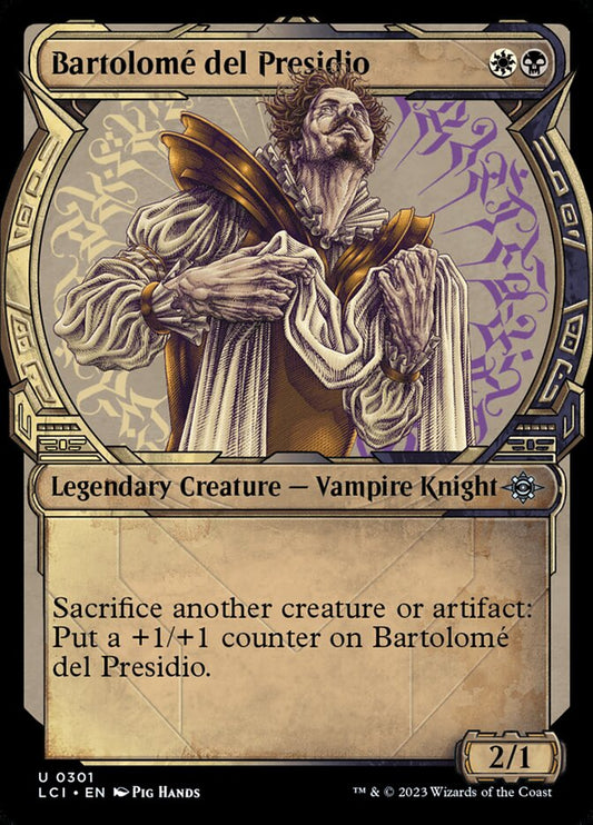 This Is An Image Of The Magic The Gathering Card Bartolomé del Presidio From The Set The Lost Caverns of Ixalan - Designed By Artist Randy Gallegos