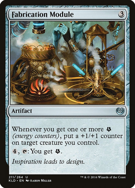 This Is An Image Of The Magic The Gathering Card Fabrication Module From The Set Kaladesh - Designed By Artist Aaron Miller