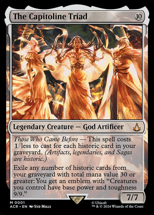 This Is An Image Of The Magic The Gathering Card The Capitoline Triad From The Set Assassin's Creed - Designed By Artist Syd Mills