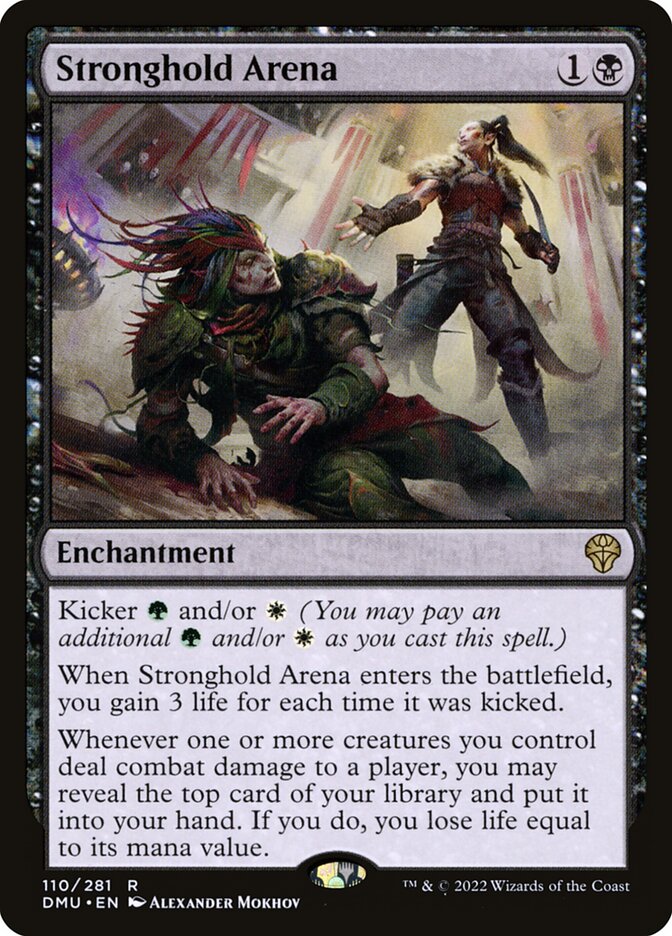 This Is An Image Of The Magic The Gathering Card Stronghold Arena From The Set Dominaria United - Designed By Artist Alexander Mokhov