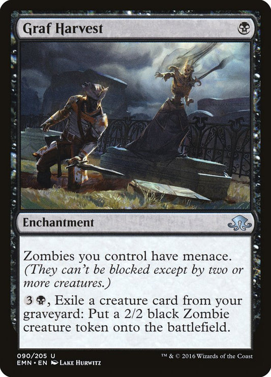 This Is An Image Of The Magic The Gathering Card Graf Harvest From The Set Eldritch Moon - Designed By Artist Lake Hurwitz