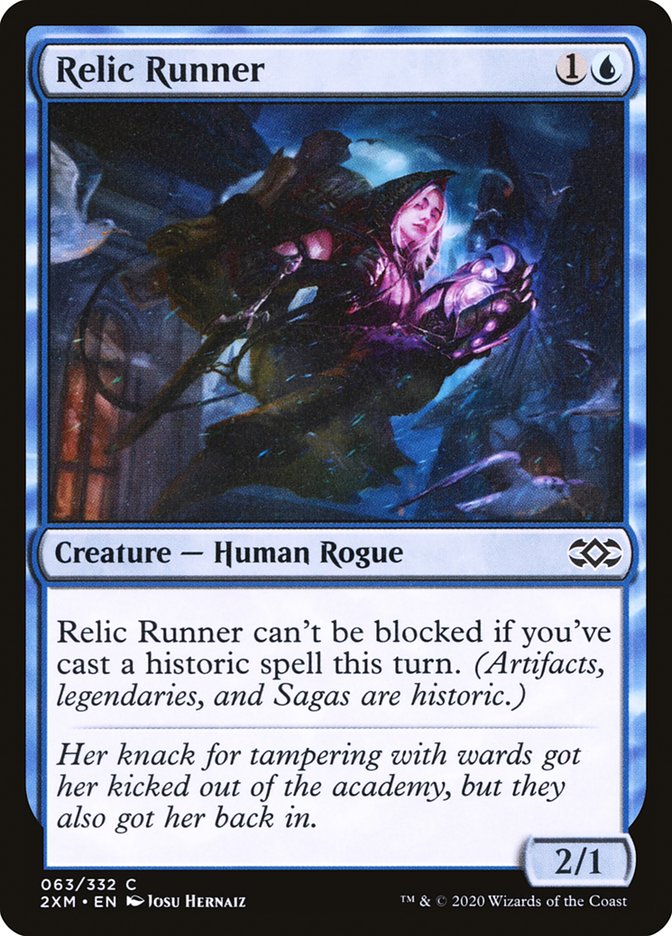 This Is An Image Of The Magic The Gathering Card Relic Runner From The Set Double Masters - Designed By Artist Josu Hernaiz