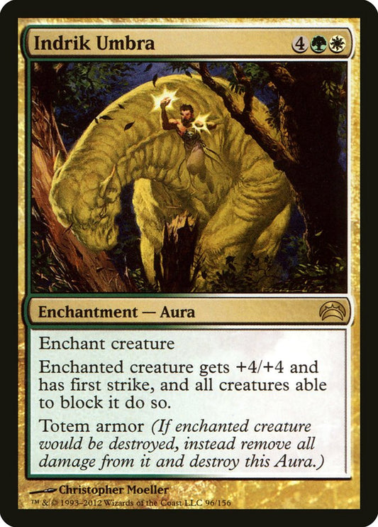 This Is An Image Of The Magic The Gathering Card Indrik Umbra From The Set Planechase Anthology - Designed By Artist Christopher Moeller