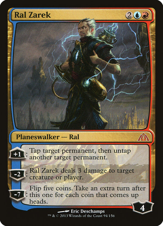 This Is An Image Of The Magic The Gathering Card Ral Zarek From The Set Ravnica Remastered - Designed By Artist Eric Deschamps