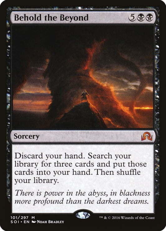 This Is An Image Of The Magic The Gathering Card Behold the Beyond From The Set Shadows over Innistrad - Designed By Artist Noah Bradley