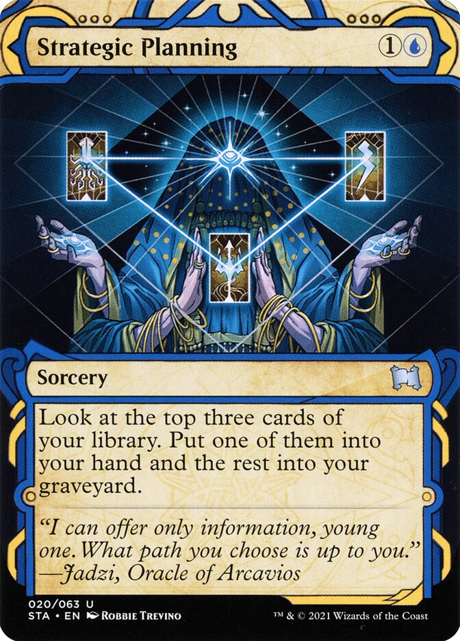 This Is An Image Of The Magic The Gathering Card Strategic Planning From The Set Kaldheim - Designed By Artist Donato Giancola