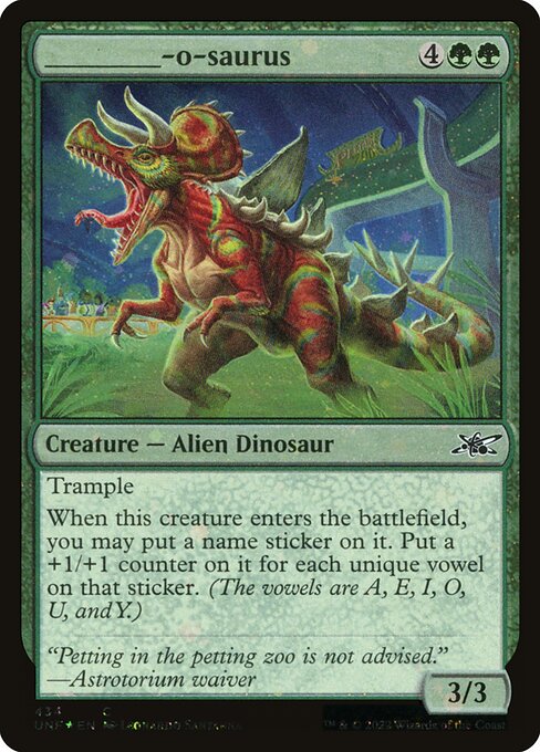 _____-o-saurus - FOIL