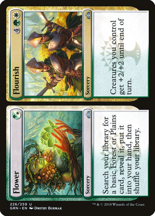 This Is An Image Of The Magic The Gathering Card Flower // Flourish From The Set Guilds of Ravnica - Designed By Artist Dmitry Burmak