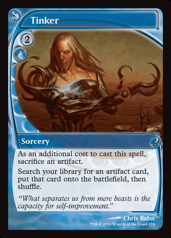 This Is An Image Of The Magic The Gathering Card Tinker From The Set Urza's Legacy - Designed By Artist Mike Raabe